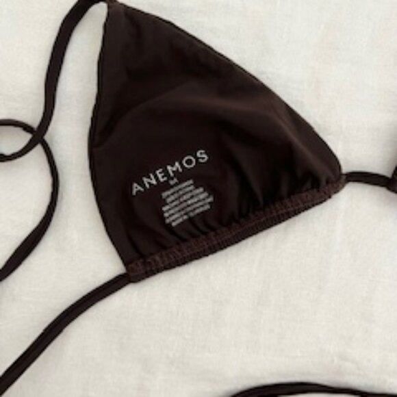 Anemos Sexy Chocolate Brown Wrap Around String Bikini NWOT - Picture 3 of 5